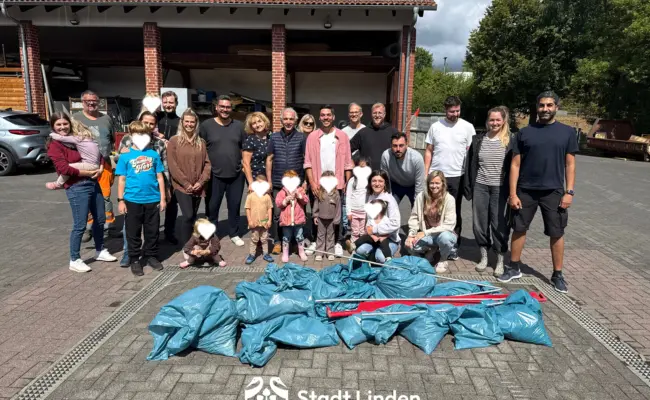 Sauberhaftes Linden 2026: Große Beteiligung bei gemeinsamer Müllsammelaktion