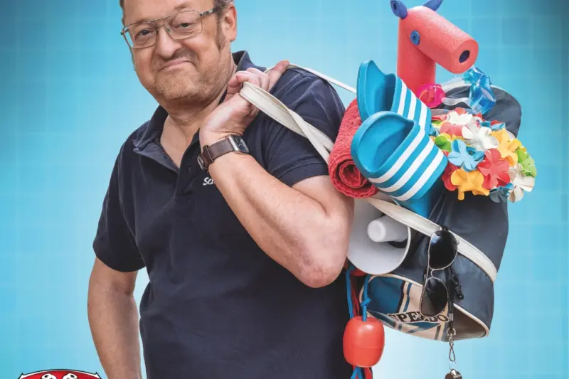 Plakat Comedy Freibad DIN A4