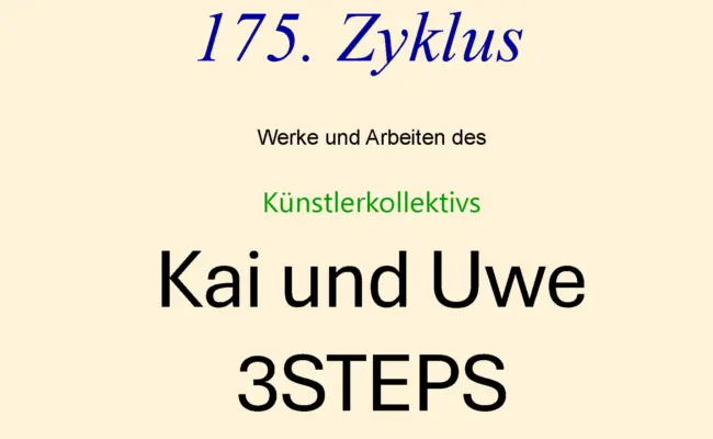 175. Zyklus "Galerie im Rathaus" (Jubiläums-Zyklus) - 3Steps -Graffitti und Street Art-