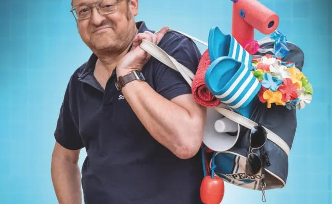 Plakat Comedy Freibad DIN A4