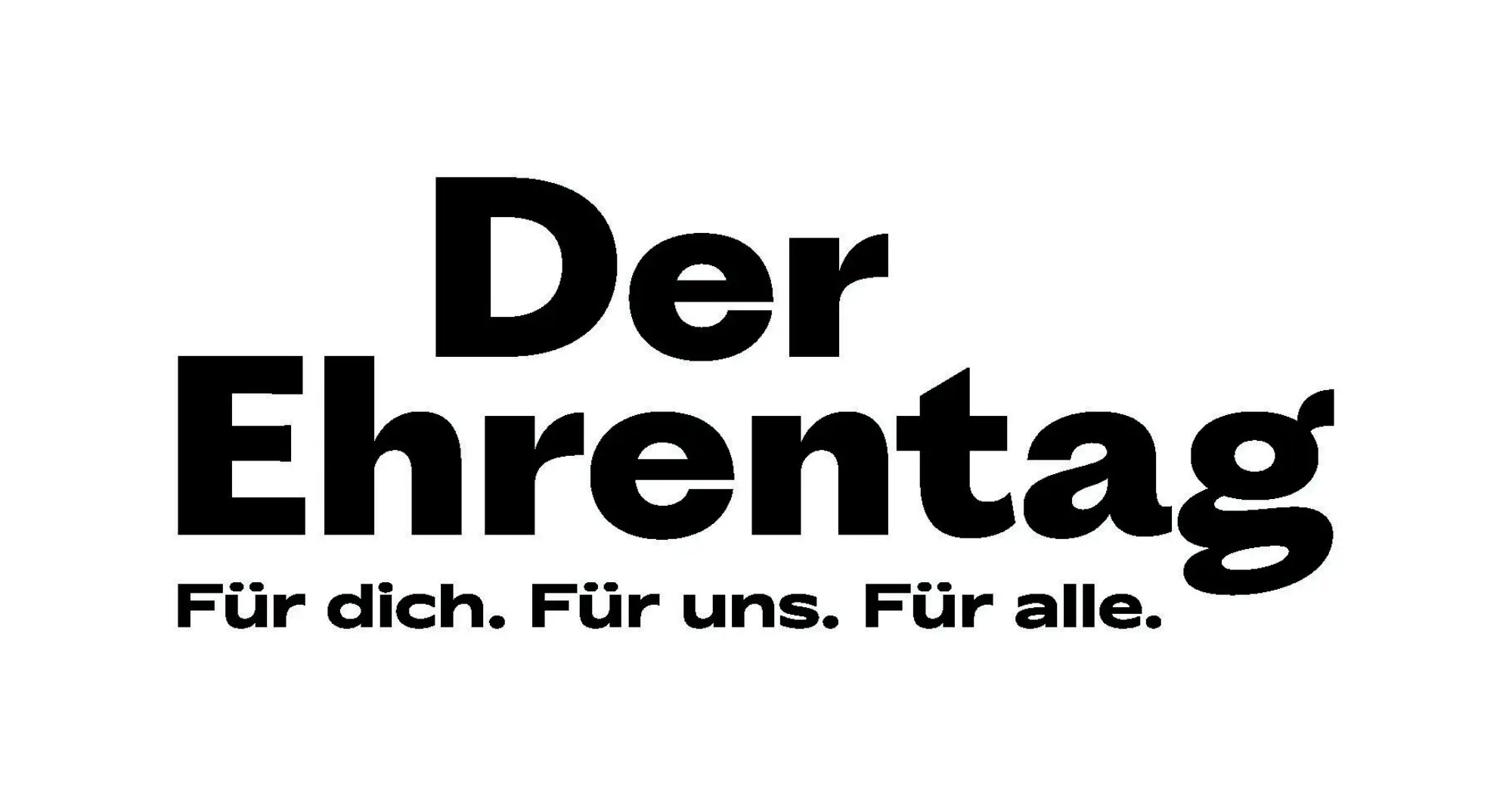 Ehrentag Logo mit Claim CMYK Super Black RZ