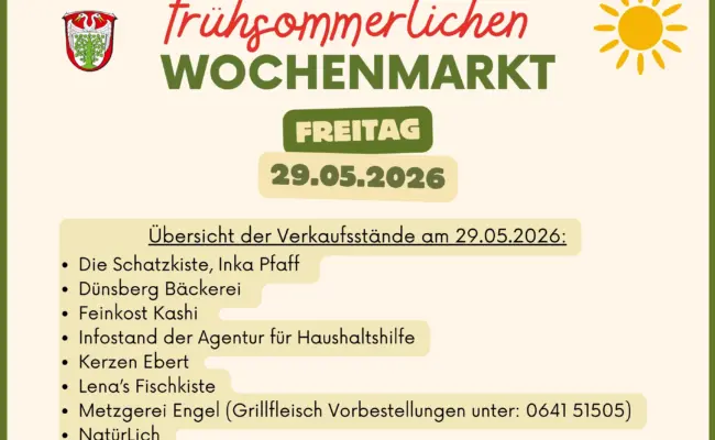 Frühsommerlicher Wochenmarkt 2